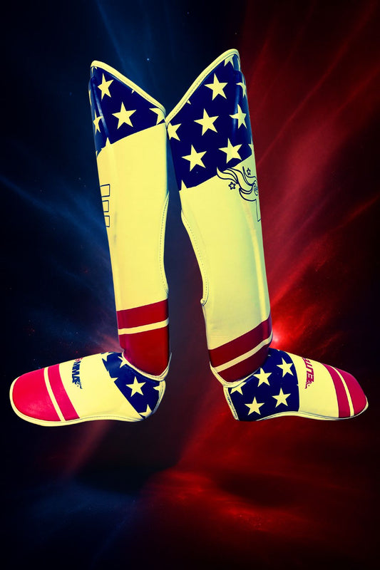 Elite MMA Shin Guards – USA Flag Edition (25th Anniversary)