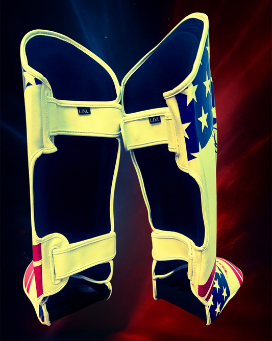 Elite MMA Shin Guards – USA Flag Edition (25th Anniversary)