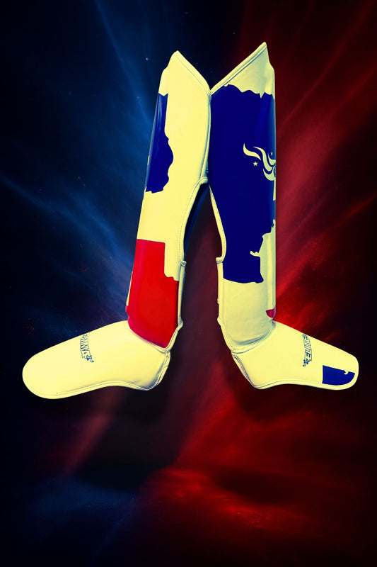 Elite MMA Shin Guards – Texas Flag Edition (25th Anniversary)