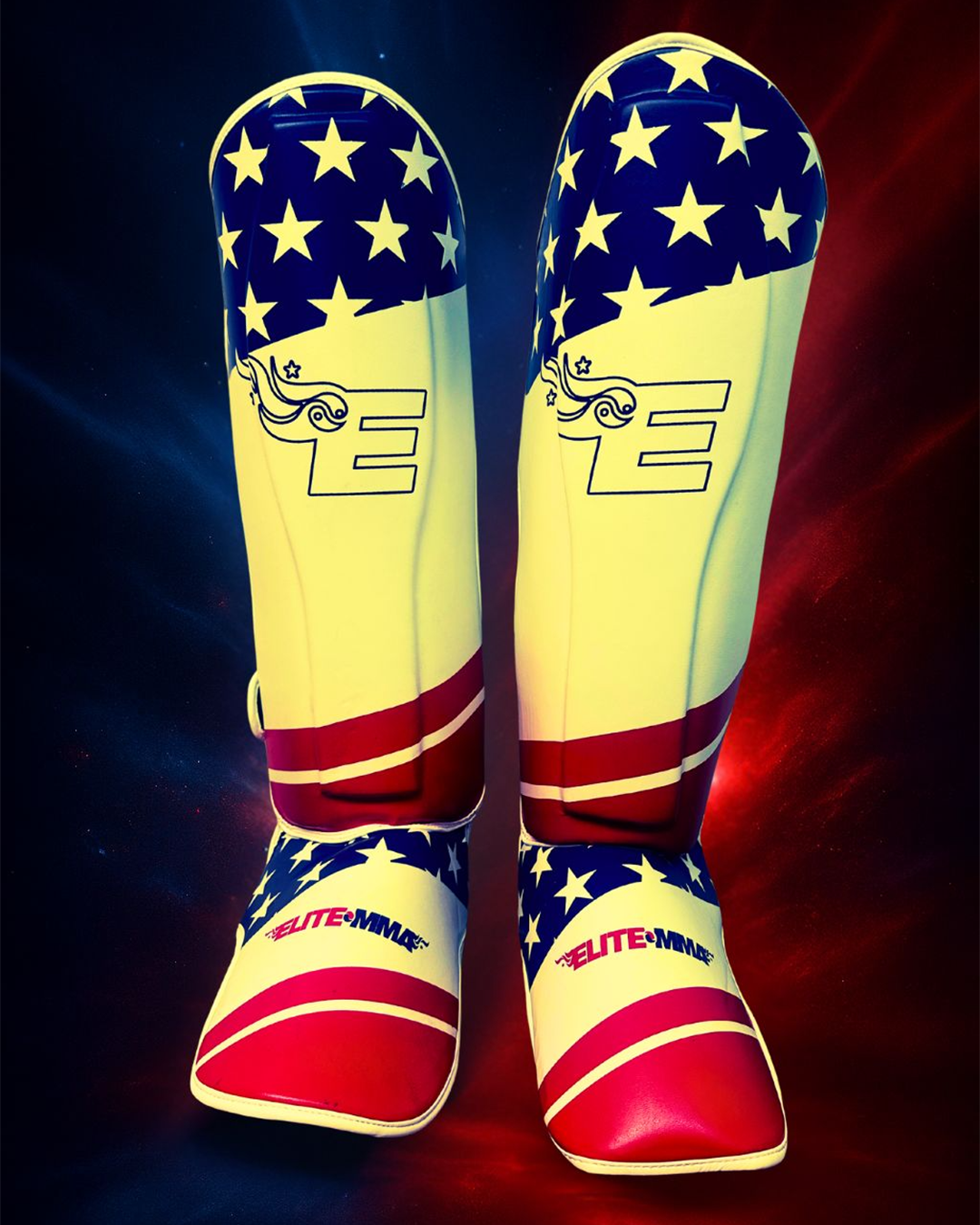 Elite MMA Shin Guards – USA Flag Edition (25th Anniversary)