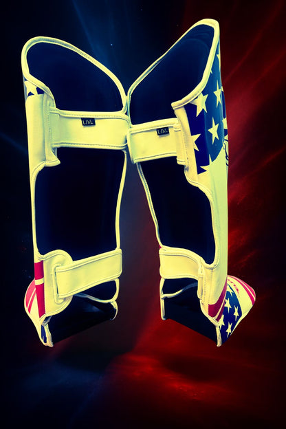 Elite MMA Shin Guards – USA Flag Edition (25th Anniversary)