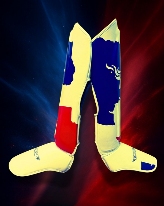 Elite MMA Shin Guards – Texas Flag Edition (25th Anniversary)