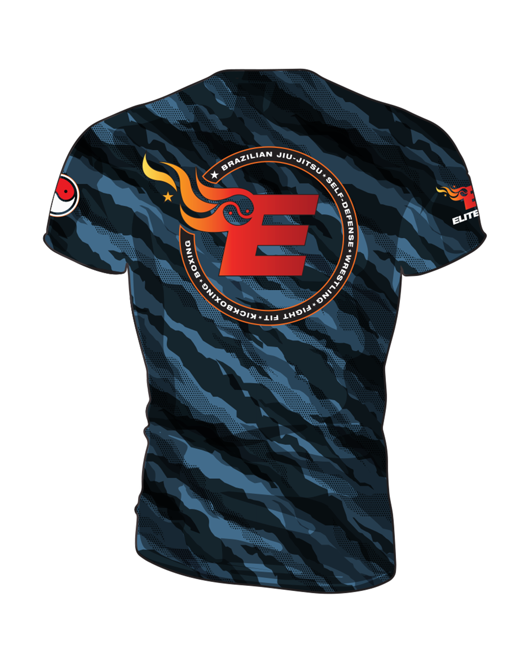 Elite MMA Camo Rash Guard - Short Sleeve