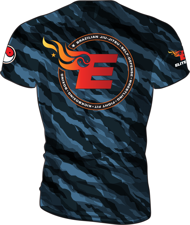 Elite MMA Camo Rash Guard - Short Sleeve