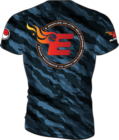 Elite MMA Camo Rash Guard - Short Sleeve