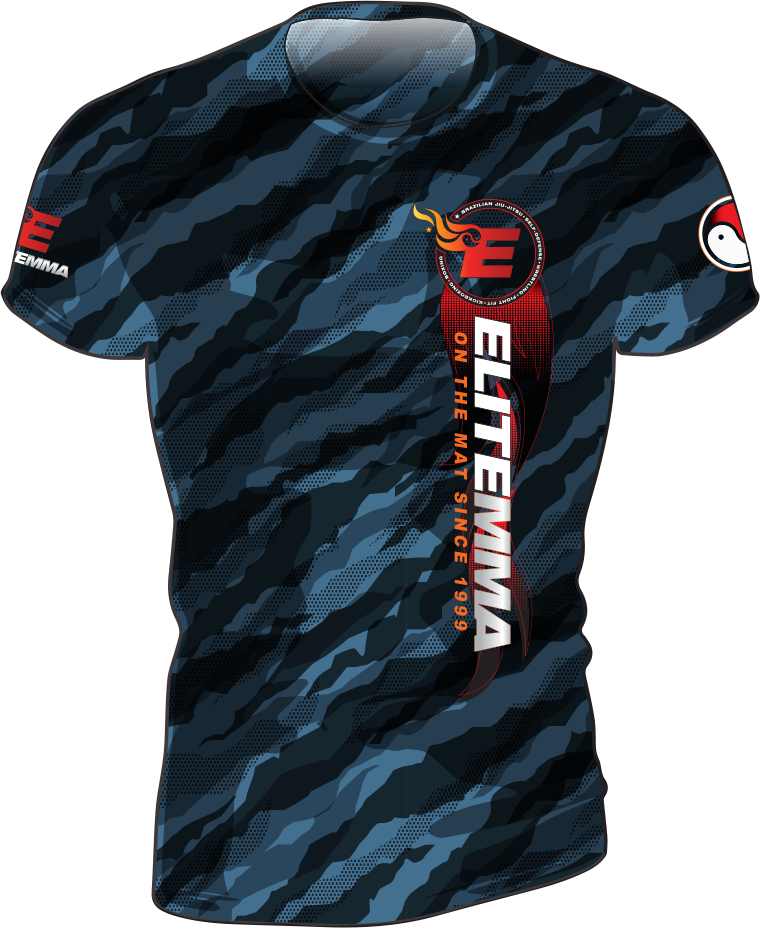 Elite MMA Camo Rash Guard - Short Sleeve