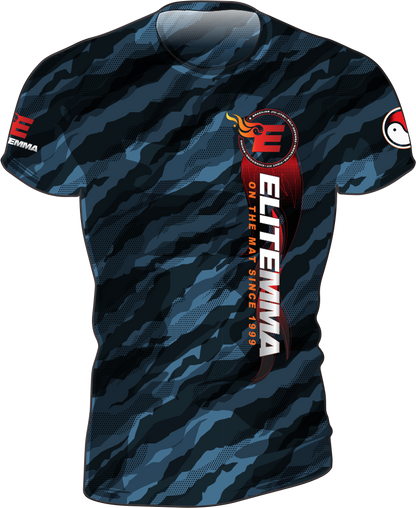Elite MMA Camo Rash Guard - Short Sleeve