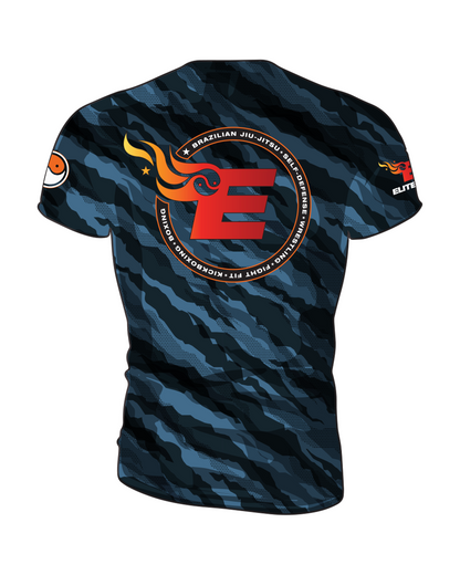 Elite MMA Camo Rash Guard - Short Sleeve