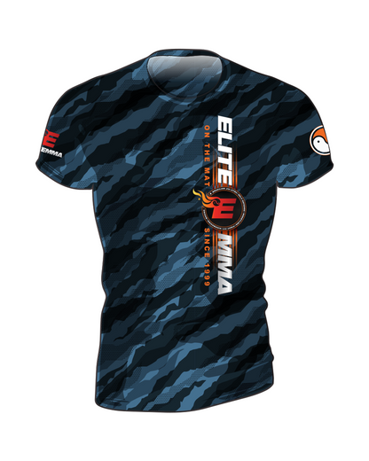 Elite MMA Camo Rash Guard - Short Sleeve