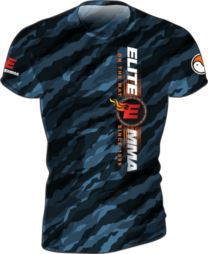 Elite MMA Camo Rash Guard - Short Sleeve