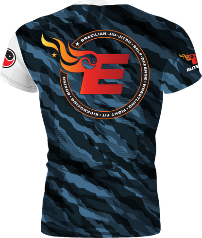 Elite MMA Camo Rash Guard - Short Sleeve