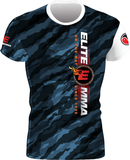 Elite MMA Camo Rash Guard - Short Sleeve