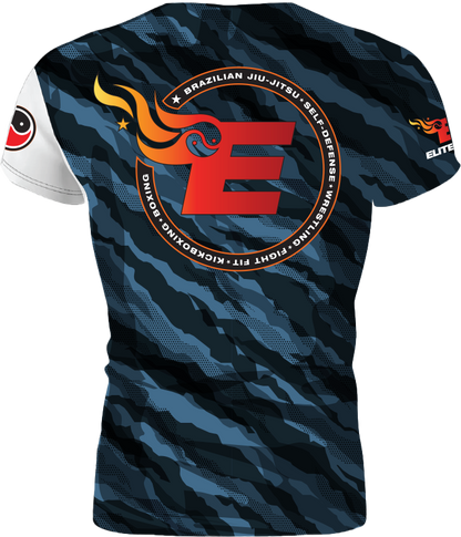 Elite MMA Camo Rash Guard - Short Sleeve