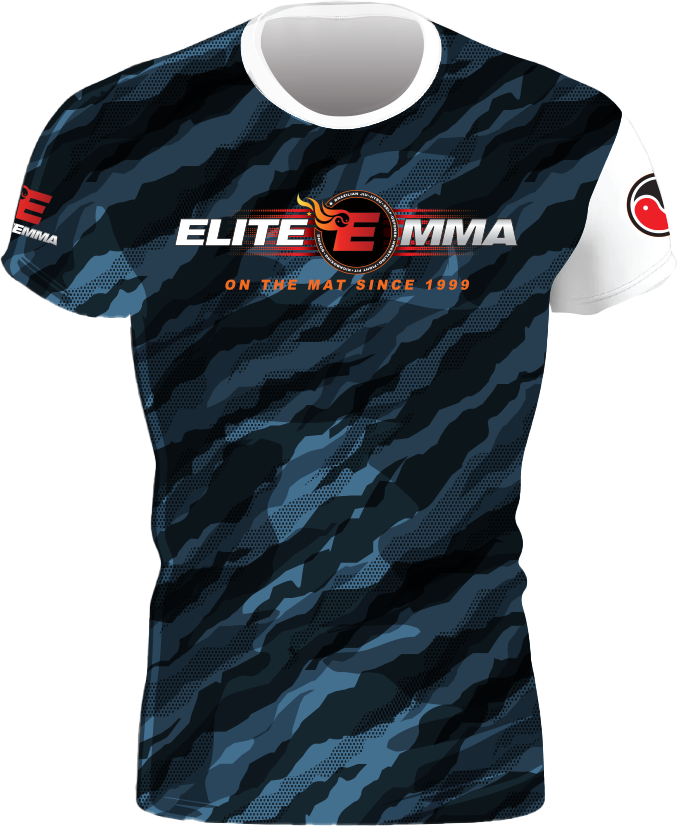 Elite MMA Camo Rash Guard - Short Sleeve