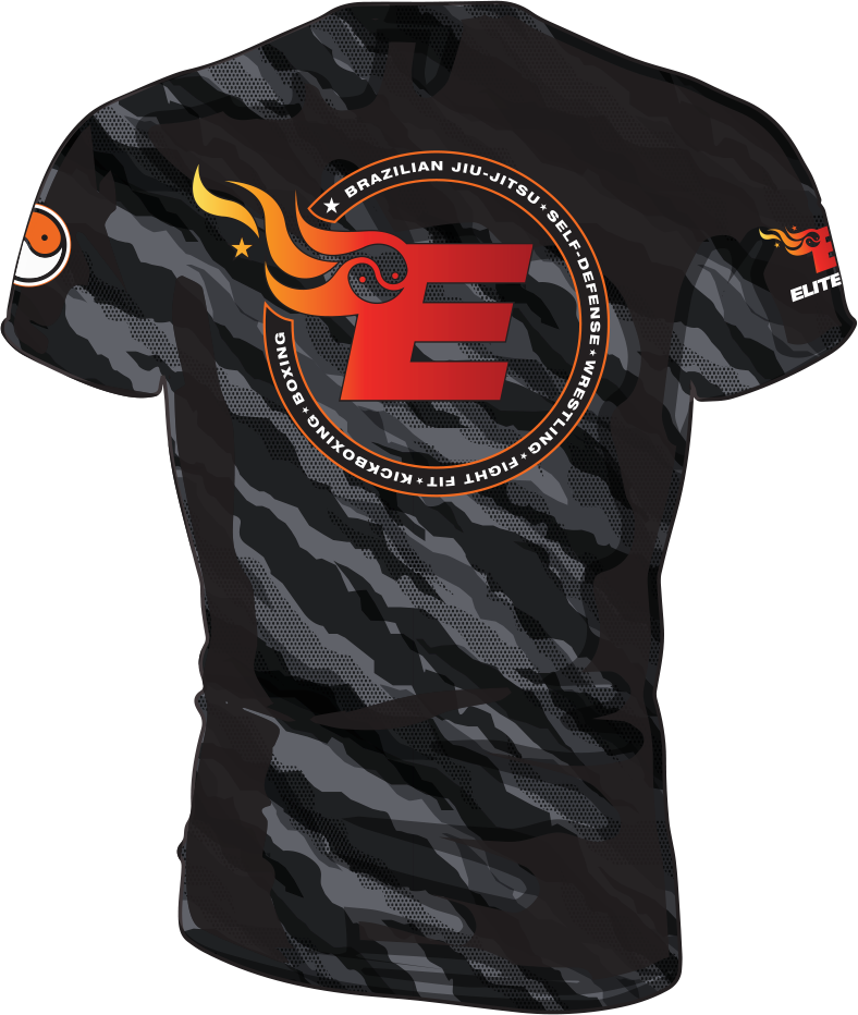 Elite MMA Camo Rash Guard - Short Sleeve