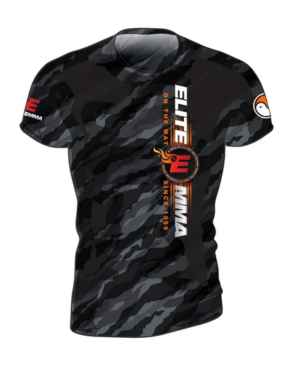 Elite MMA Camo Rash Guard - Short Sleeve