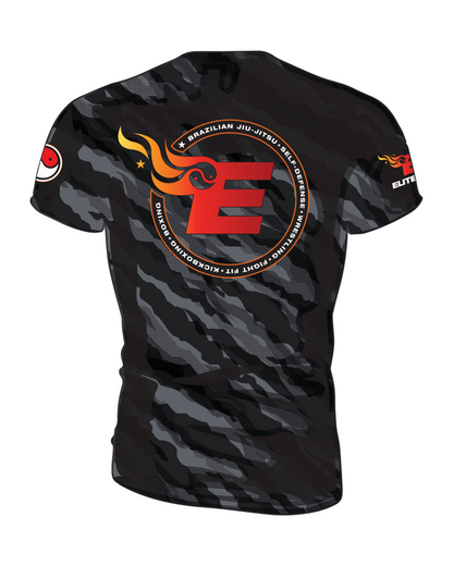 Elite MMA Camo Rash Guard - Short Sleeve