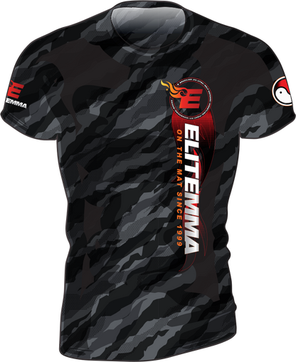 Elite MMA Camo Rash Guard - Short Sleeve