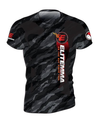 Elite MMA Camo Rash Guard - Short Sleeve