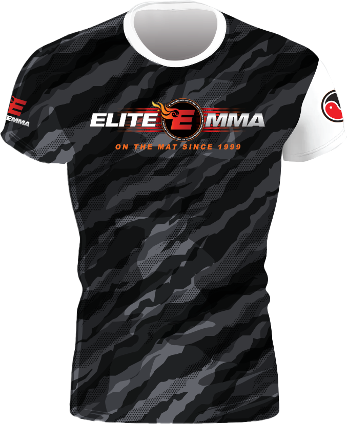 Elite MMA Camo Rash Guard - Short Sleeve