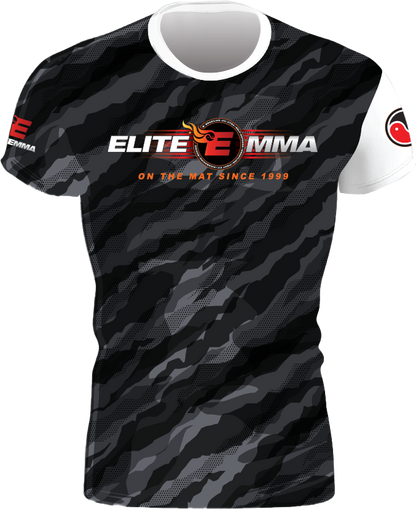 Elite MMA Camo Rash Guard - Short Sleeve