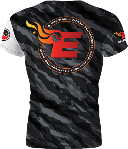 Elite MMA Camo Rash Guard - Short Sleeve