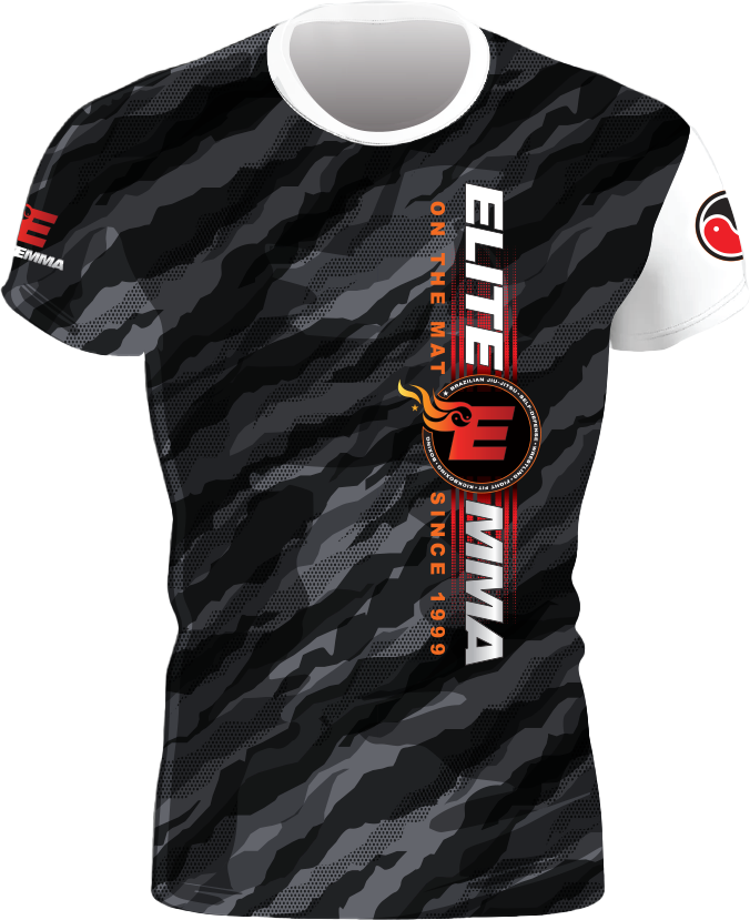 Elite MMA Camo Rash Guard - Short Sleeve