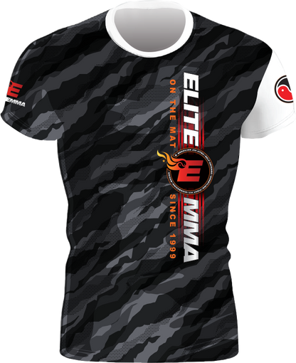 Elite MMA Camo Rash Guard - Short Sleeve