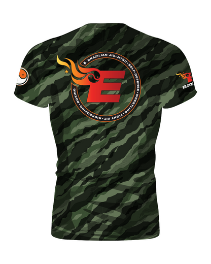 Elite MMA Camo Rash Guard - Short Sleeve