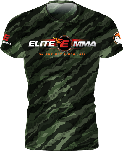 Elite MMA Camo Rash Guard - Short Sleeve