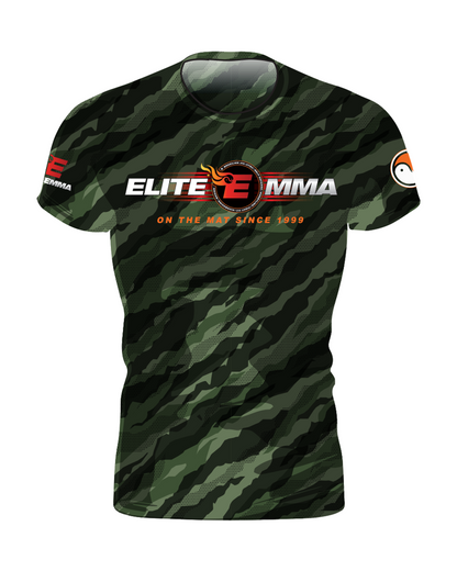 Elite MMA Camo Rash Guard - Short Sleeve