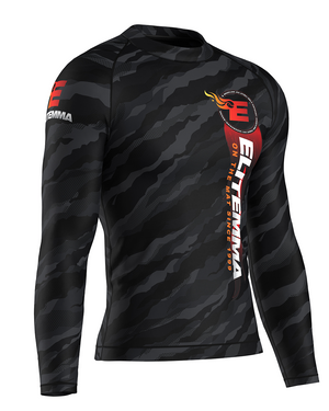 Elite MMA Camo Rash Guard - Long Sleeve