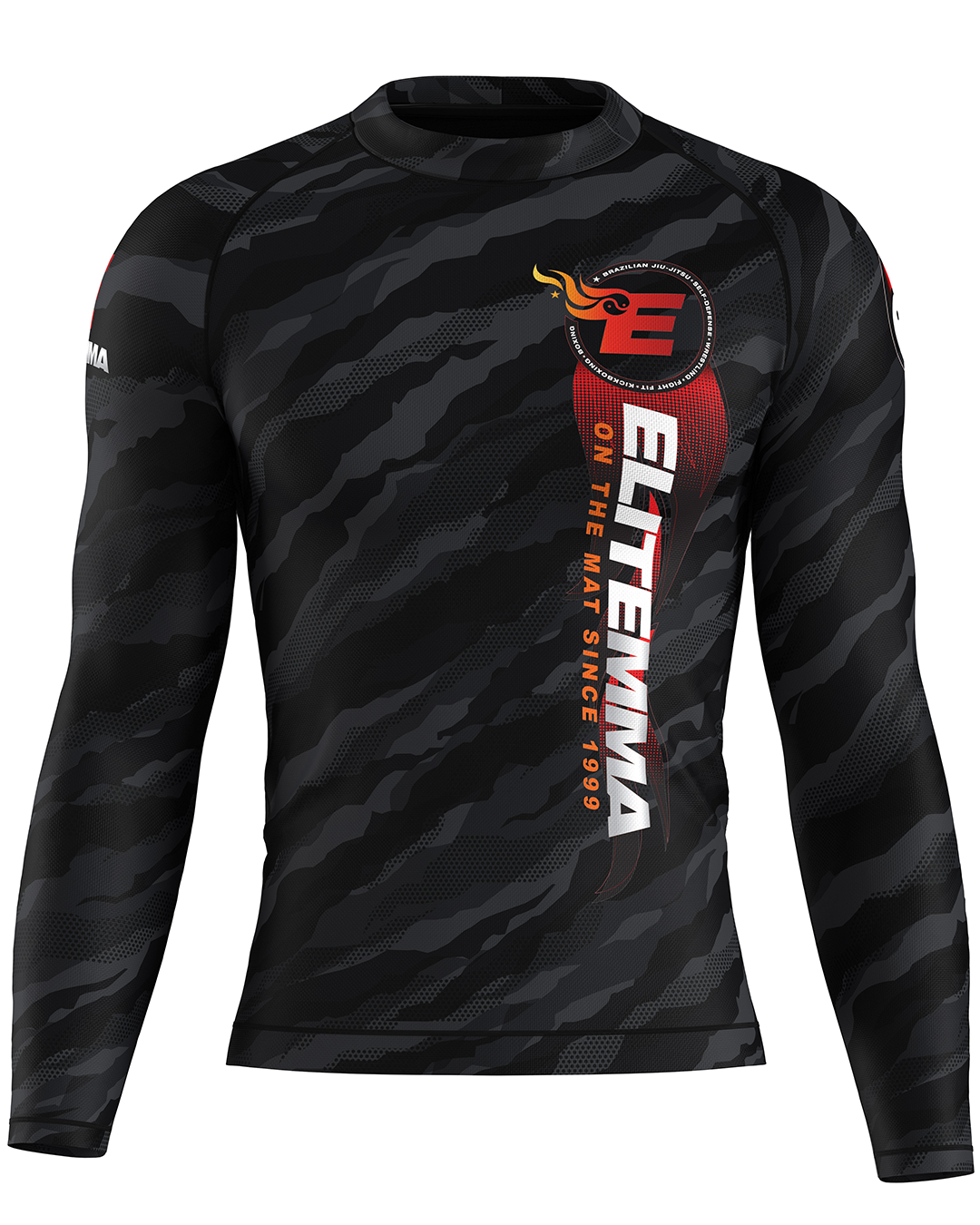 Elite MMA Camo Rash Guard - Long Sleeve