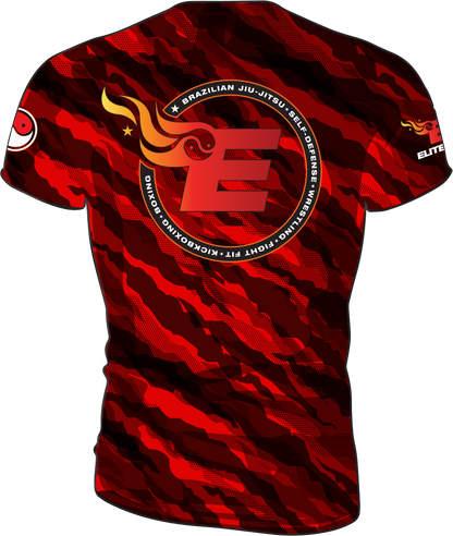 Elite MMA Camo Rash Guard - Short Sleeve