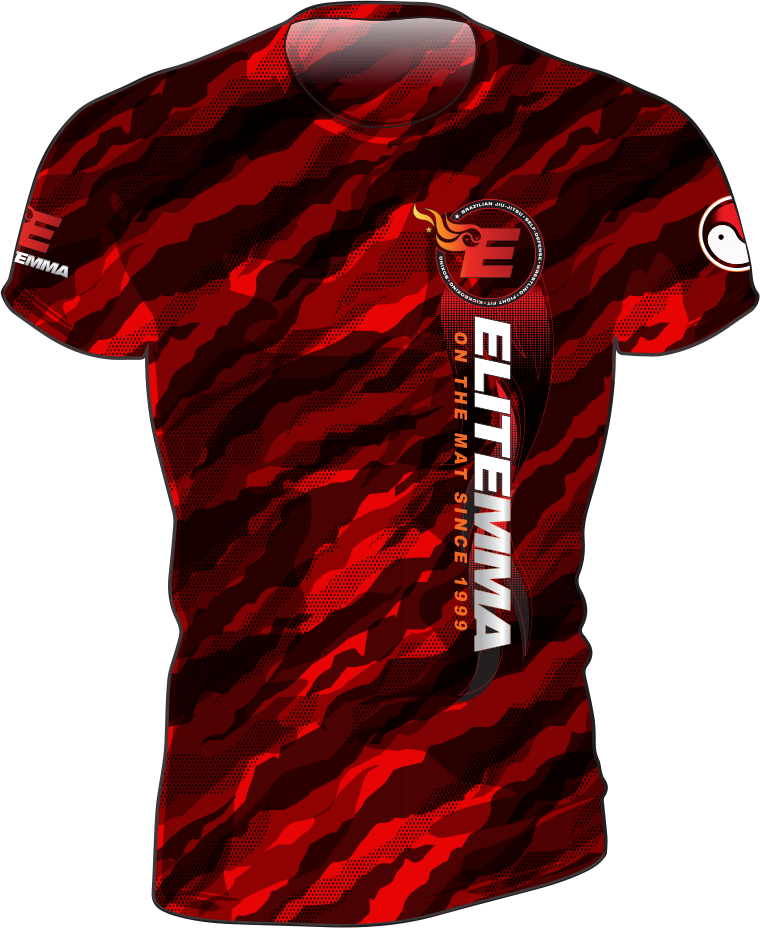 Elite MMA Camo Rash Guard - Short Sleeve