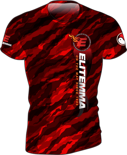 Elite MMA Camo Rash Guard - Short Sleeve