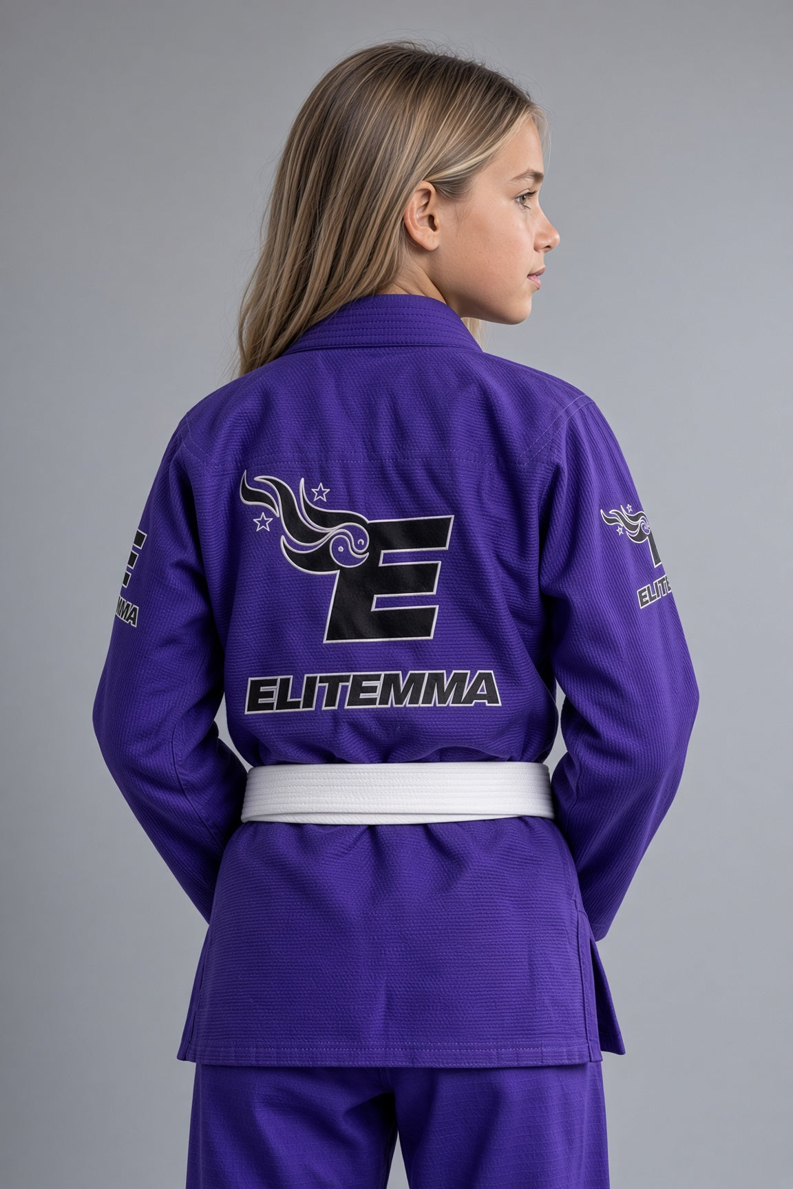 Elite MMA Limited Edition Youth BJJ Gi – Purple & Camo