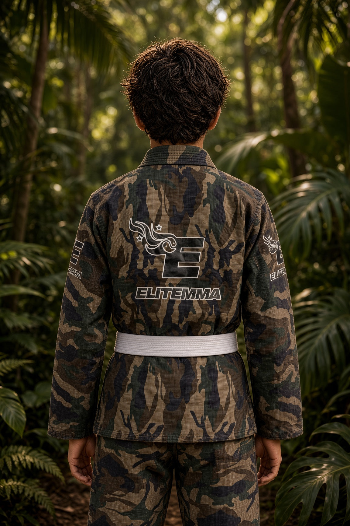 Elite MMA Limited Edition Youth BJJ Gi – Purple & Camo