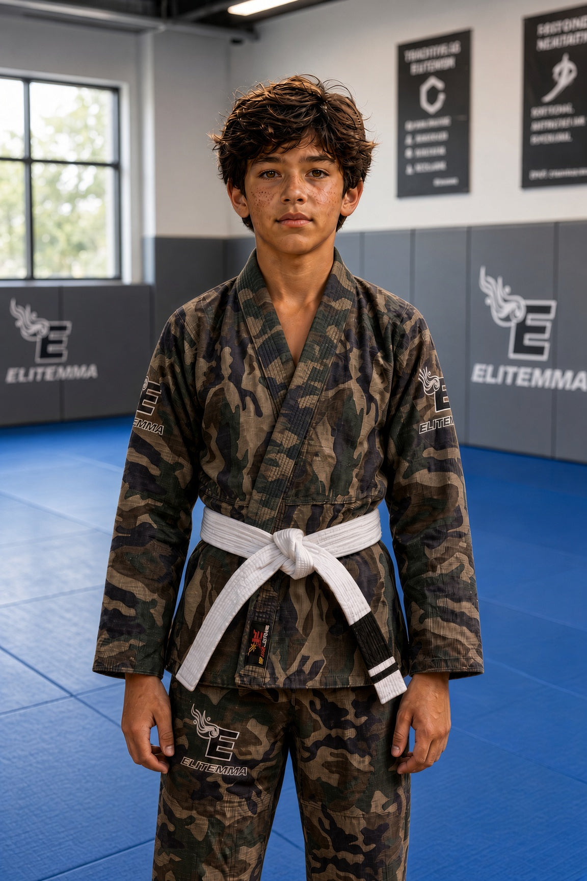 Elite MMA Limited Edition Youth BJJ Gi – Purple & Camo