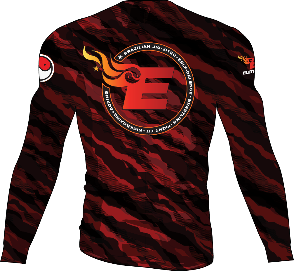 Elite MMA Camo Rash Guard - Long Sleeve