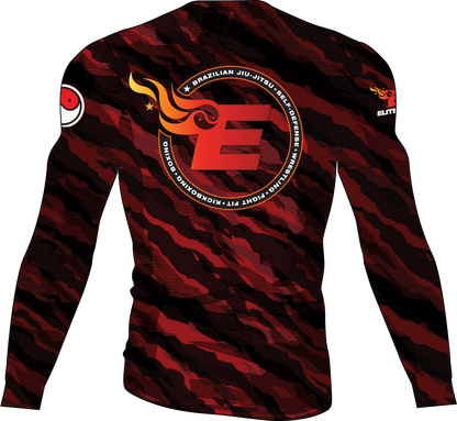 Elite MMA Camo Rash Guard - Long Sleeve