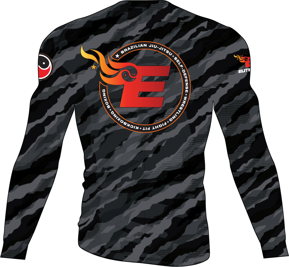 Elite MMA Camo Rash Guard - Long Sleeve