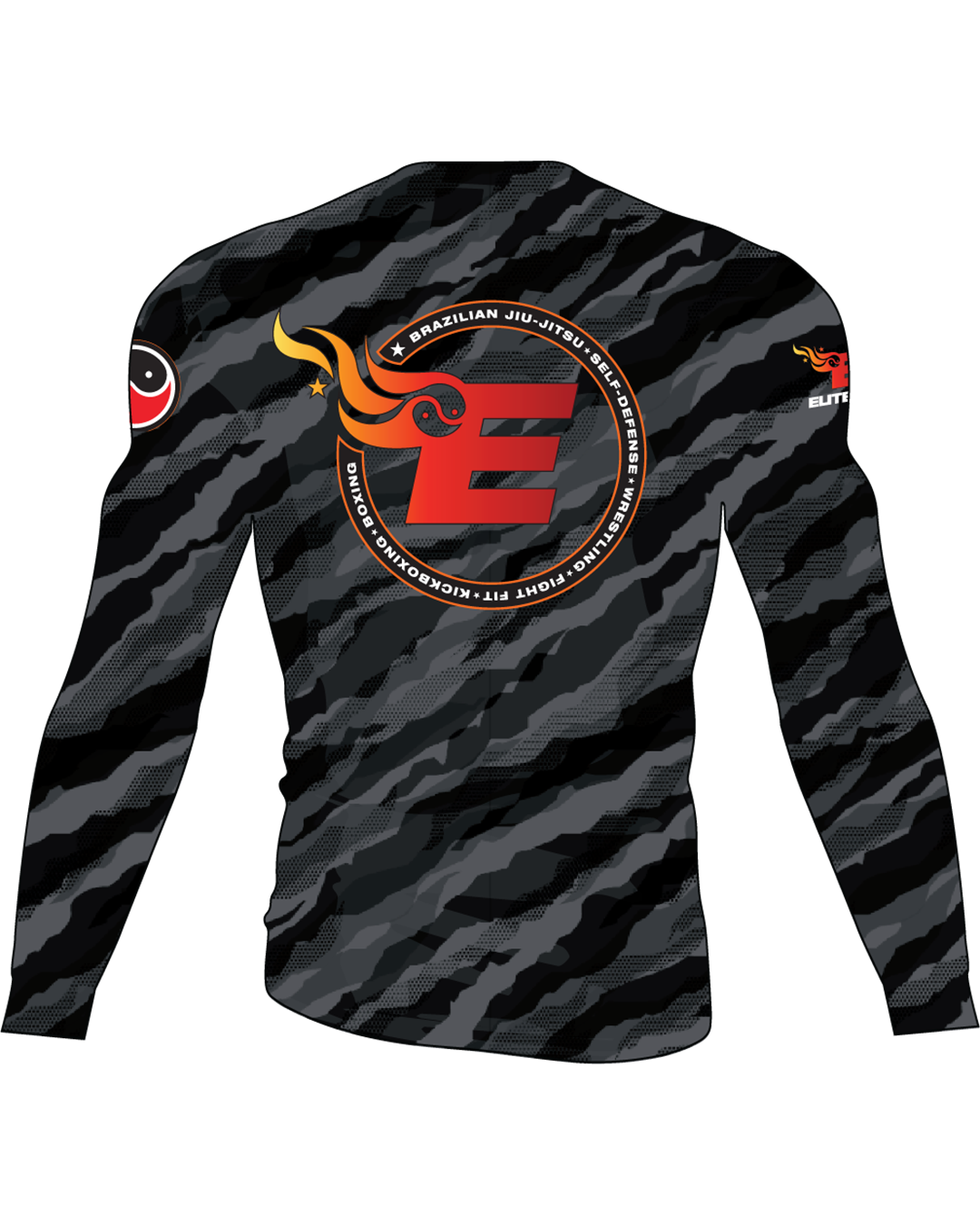 Elite MMA Camo Rash Guard - Long Sleeve