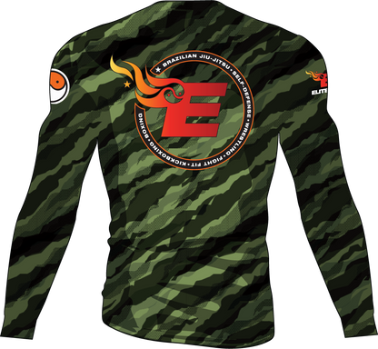 Elite MMA Camo Rash Guard - Long Sleeve