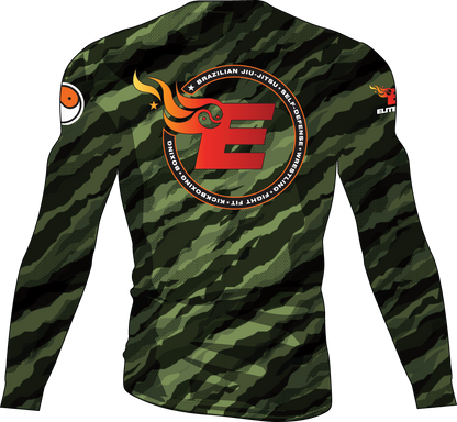 Elite MMA Camo Rash Guard - Long Sleeve