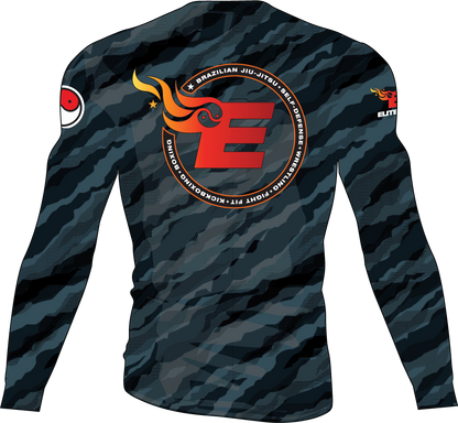 Elite MMA Camo Rash Guard - Long Sleeve