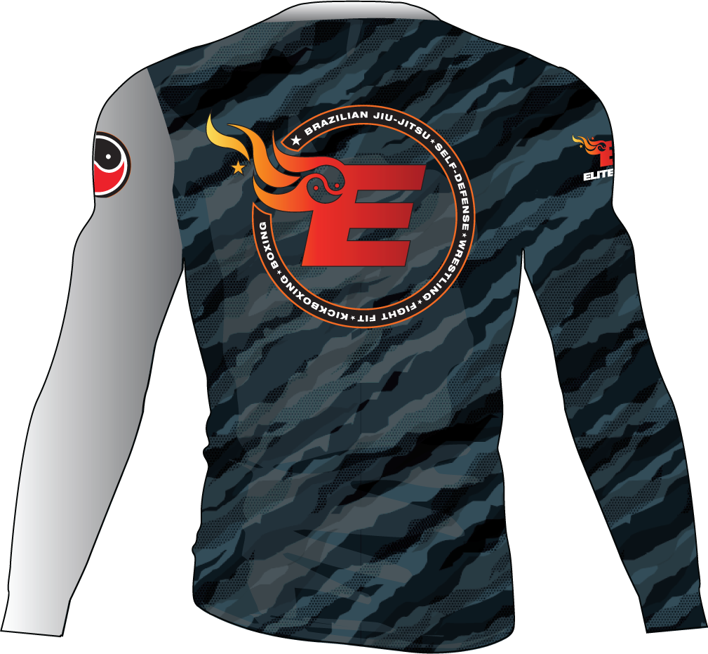 Elite MMA Camo Rash Guard - Long Sleeve