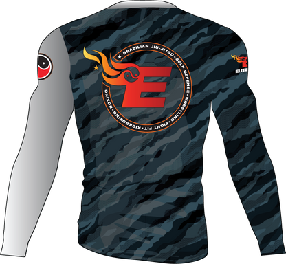 Elite MMA Camo Rash Guard - Long Sleeve
