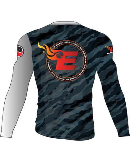Elite MMA Camo Rash Guard - Long Sleeve