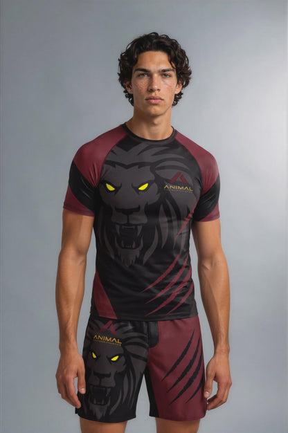 Lion Series Short Sleeve Rash Guards